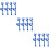 12Pcs Outdoor Blue Poolside Hanger Plastic Rods for Tool Storage 8
