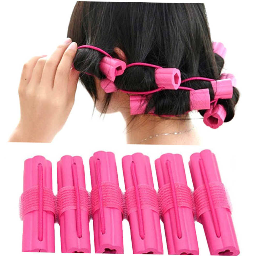 12pcs Heatless Hair Curlers Soft Sponge Rollers Gentle on Hair Reusable Travel Friendly for Women