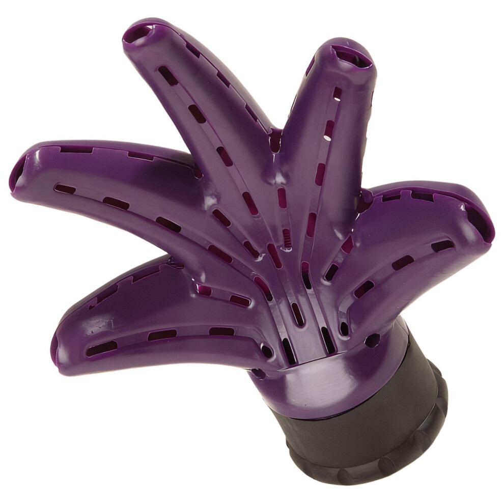 Universal Hair Dryer Nozzle Attachment with VolumeBoosting Design, Purple Rubber Concentrator