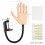 Nail Practice Hand with Nail Tips, Adjustable Manicure Training Hand for Beginners and Professionals 2