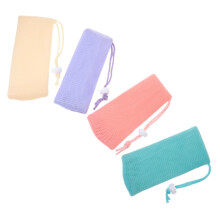4pcs Soap Saver Bags Mesh Pouches with Lanyard Quick Drying Rich Foam for Shower and Travel