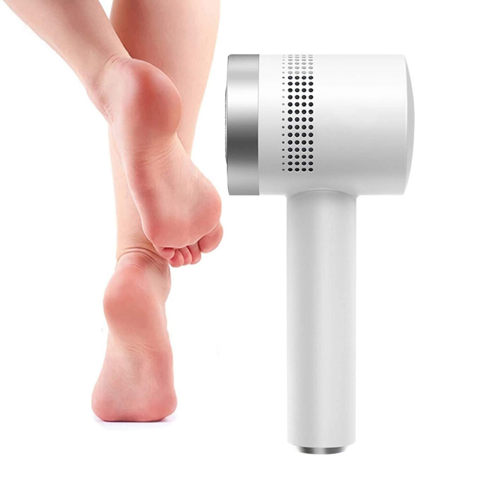 Electric Foot Callus Remover with Builtin Vacuum, USB Rechargeable Pedicure Foot File for Hard Skin
