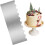 Stainless Steel Cake Scraper 8.7 Inch Double Sided Pattern Icing Smoother Cake Decorating Comb 1