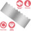 Stainless Steel Cake Scraper 8.7 Inch Double Sided Pattern Icing Smoother Cake Decorating Comb 3
