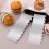 Stainless Steel Cake Scraper 8.7 Inch Double Sided Pattern Icing Smoother Cake Decorating Comb 4