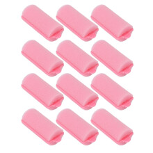 Hair Rollers Set of 12 Soft Foam No Heat Curlers Skin Friendly Sponge for Women Home and Travel