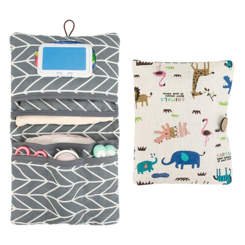Foldable Changing Bag, Portable MultiPurpose Diaper Bag, Washable Pouch