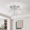 Living And Home 3-Light Crystal Ceiling Light 2