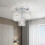 Living And Home 3-Light Crystal Ceiling Light 1