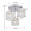 Living And Home 3-Light Crystal Ceiling Light 6
