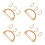 16Stk Beige Holz-Handtaschengriffe D-Form Ergonomisch 10