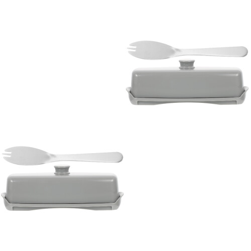 2Sets Wiederverwendbare Butterdose Mit Frischhaltefunktion 2