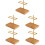 5Pcs Bamboo Coffee Filter Rack Large Capacity Stand for Household 6