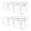 2Pcs White Iron Mug Hangers Under Cabinet Space-Saving Cup Organizer 7
