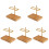 5Pcs Bamboo Coffee Filter Rack Large Capacity Stand for Household 2