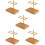 5Pcs Bamboo Coffee Filter Rack Large Capacity Stand for Household 8