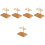 5Pcs Bamboo Coffee Filter Rack Large Capacity Stand for Household 4