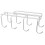 2Pcs White Iron Mug Hangers Under Cabinet Space-Saving Cup Organizer 2