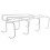2Pcs White Iron Mug Hangers Under Cabinet Space-Saving Cup Organizer 3