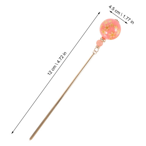Roze Chinese Haar Chopsticks Acryl Legering Haaraccessoire 1