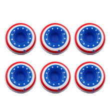 18Stk Amerikanische Flagge Aufblasbare Tischsets Mehrfarbig Partydeko