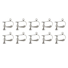 30Pièces Clips Convertisseurs Boucles D'oreilles Argent DIY Partage