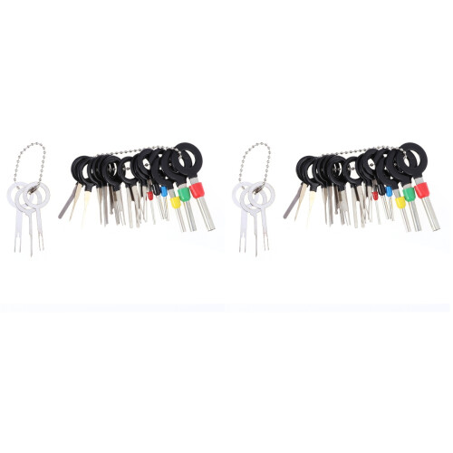 2Pièces Outil Extraction Broches Terminal Auto Pratique Noir 1