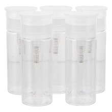 10Stk Kunststoff Pumpflaschen Transparent Für Nagellackentferner