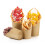 100Pièces Supports Cônes En Papier Kraft Pour Aliments 11