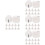 48Pièces Commandes Volume Guitare Plastique Blancs Usage Professionnel 5