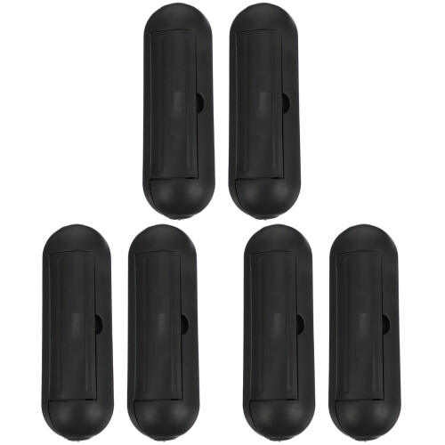 6Pièces Boîte Rangement Câbles Extérieurs Noir 1