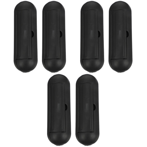 6Pièces Boîte Rangement Câbles Extérieurs Noir 2