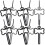 20Pièces Clips Porte- Couleurs Variées 11