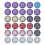2Pièces Résine Colorée Demi-Cercle Pour Décor 1