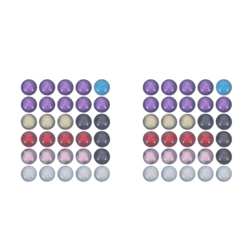 2Pièces Résine Colorée Demi-Cercle Pour Décor 1