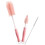 2Ensembles Brosse Silicone Rose Pour Tétine Multi-Usage 1
