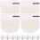 48Pièces Commandes Volume Guitare Plastique Blancs Usage Professionnel 10