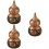 3Pièces Sachets Bois Sculpés Gourd Diffuseurs Perles Aromatiques 5