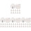48Pièces Commandes Volume Guitare Plastique Blancs Usage Professionnel 2