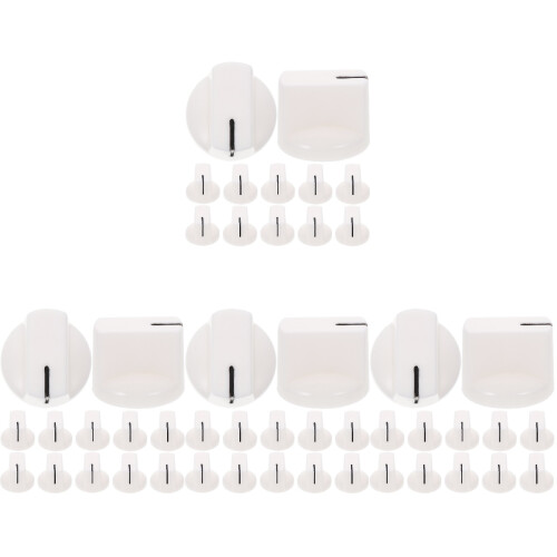 48Pièces Commandes Volume Guitare Plastique Blancs Usage Professionnel 1