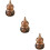 3Pièces Sachets Bois Sculpés Gourd Diffuseurs Perles Aromatiques 7