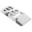 3Pièces -Argent Acier Inoxydable Design Slim Argenté 9