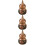 3Pièces Sachets Bois Sculpés Gourd Diffuseurs Perles Aromatiques 6