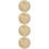 4Pièces Panneaux Annonce Bébé Bois Beige Ronds 9