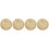 4Pièces Panneaux Annonce Bébé Bois Beige Ronds 6