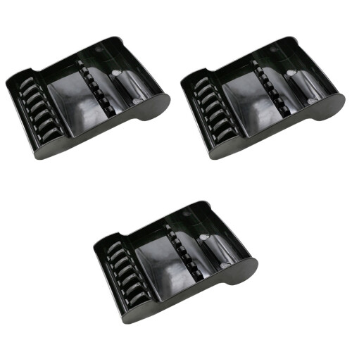 3Pièces Coffret Noir Outils Rangement Ciseaux Pour Salon 1