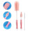 2Ensembles Brosse Silicone Rose Pour Tétine Multi-Usage 7
