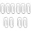 10Pièces Clips Paper Clip Petits Argentés Fixateurs De Factures 4