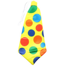 4Pcs Lightweight Satin Clown Costume Neck Ties for Party and Stage Use
