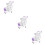 3Pièces Chariot Supermarché Jouet Violet Double Couche Résistant 6